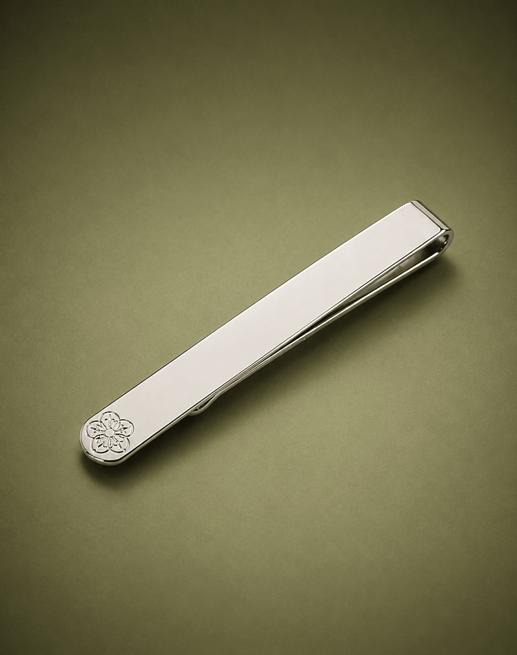 Silver Gresham Blake Logo Tie Bar - Gresham Blake Online