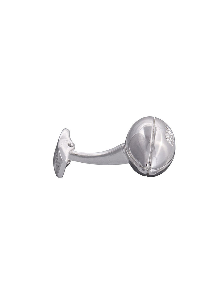 Silver Rugby Ball Cufflinks - Gresham Blake Online