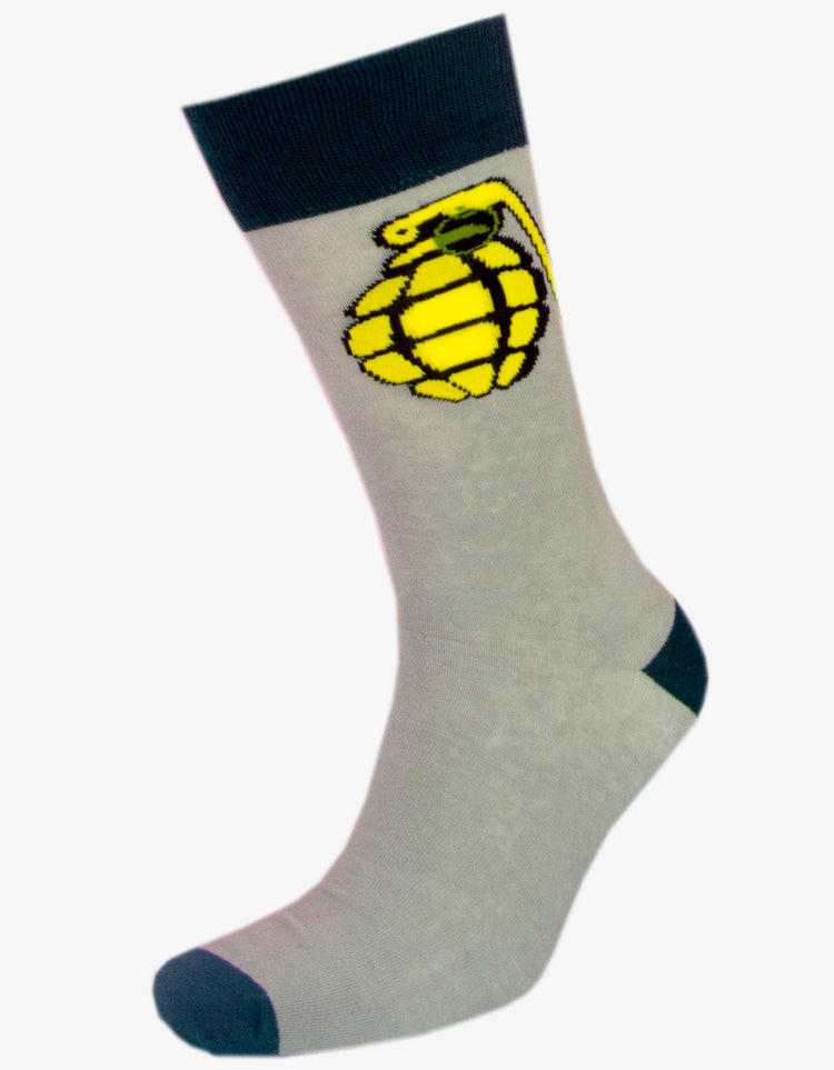 Grey Grenade Sock