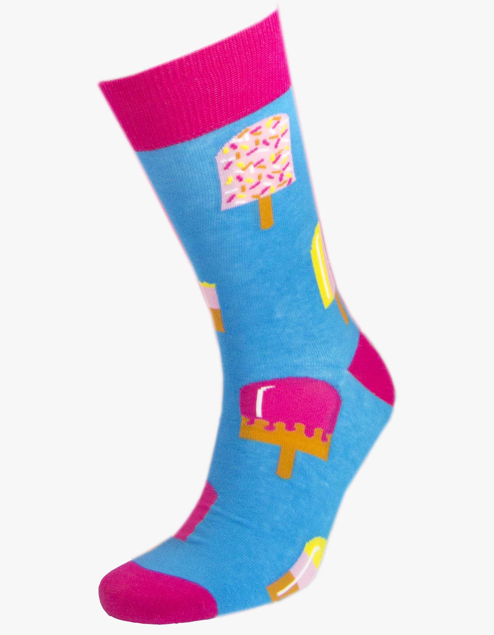 blue lolly socks