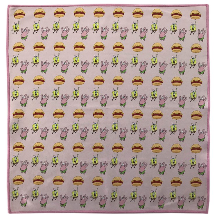 Spongebob Burger Balloon Microfiber Pocket square