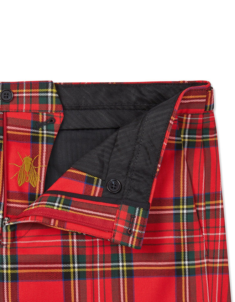 Stewart Royal Red Tartan Trouser - Gresham Blake Online