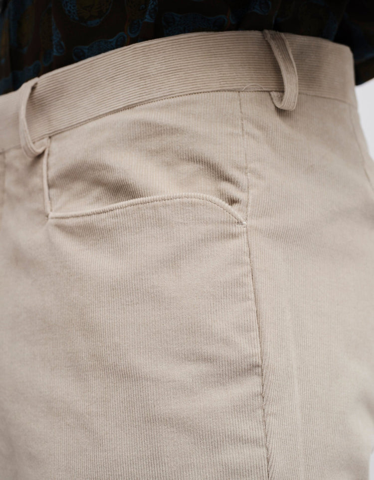 Stone Corduroy Trousers - Gresham Blake Online