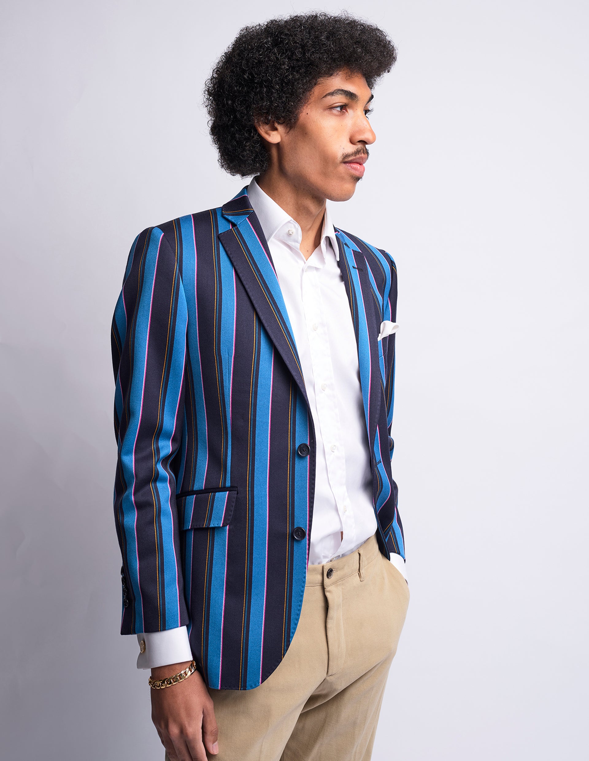 mens striped jacket