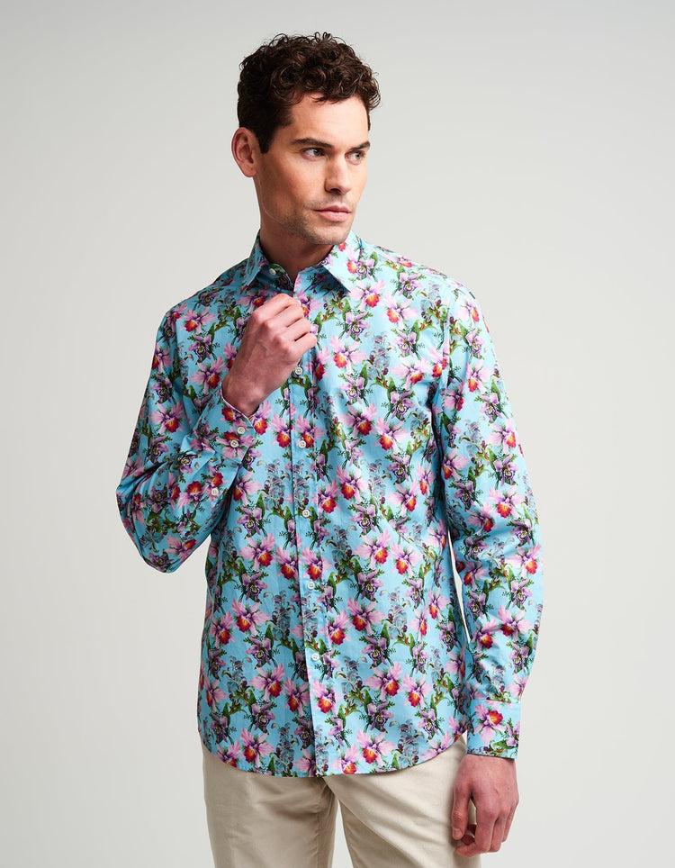 Summer Orchids Shirt - Gresham Blake Online