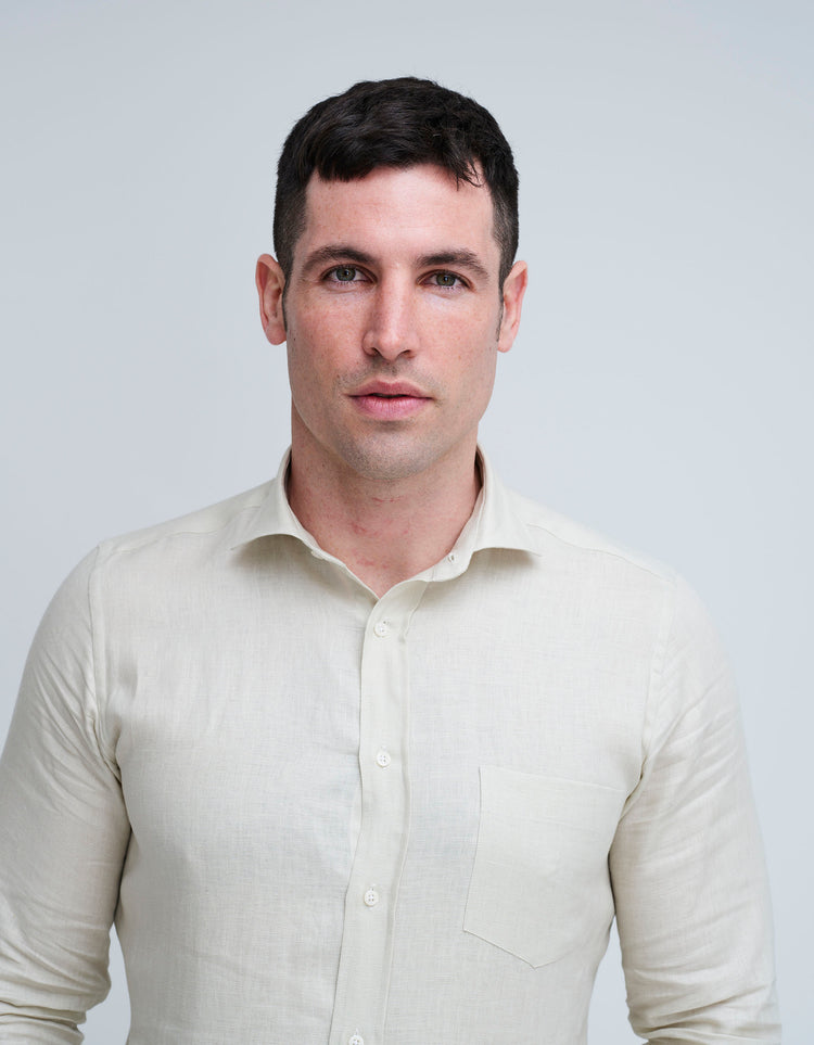 Beige Linen Shirt