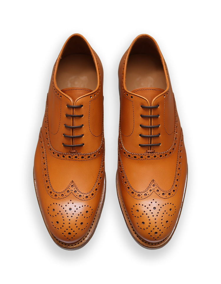 Tan Leather Brogues - Gresham Blake Online