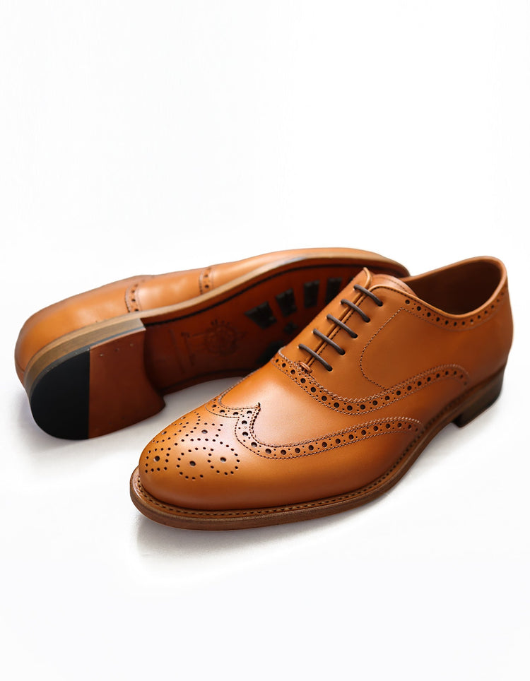 Tan Leather Brogues - Gresham Blake Online