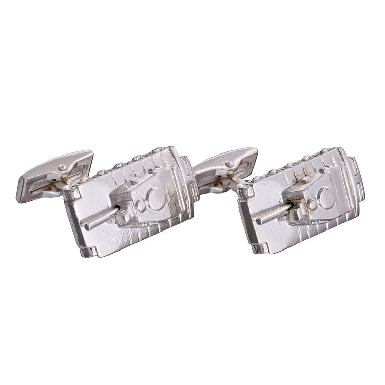 Silver Tank Cufflinks