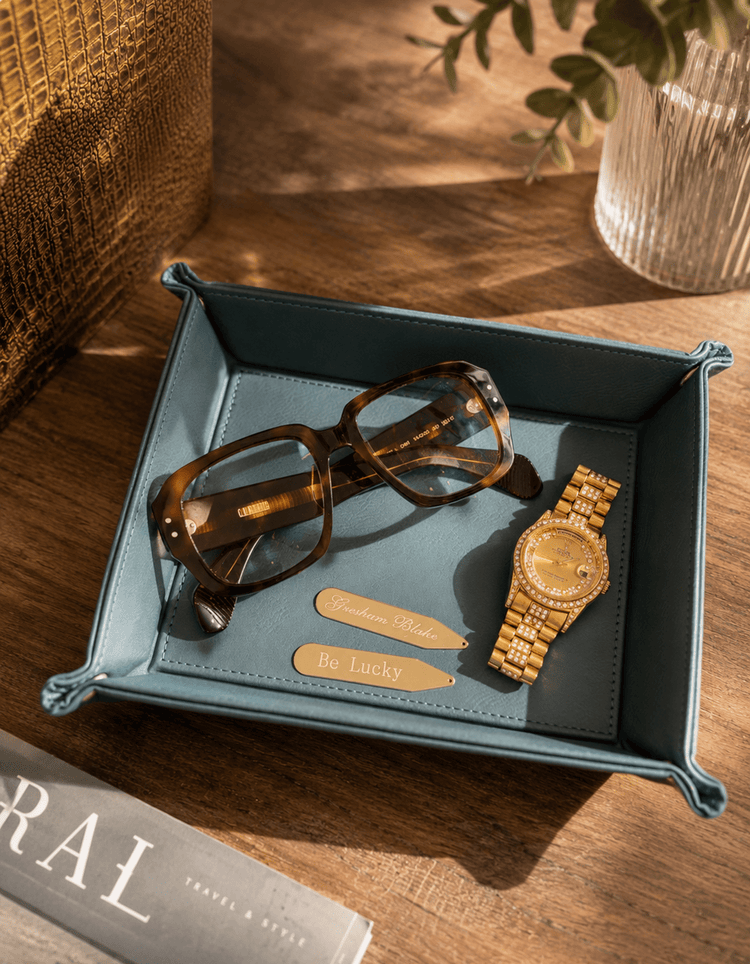 Teal Valet Tray - Gresham Blake Online