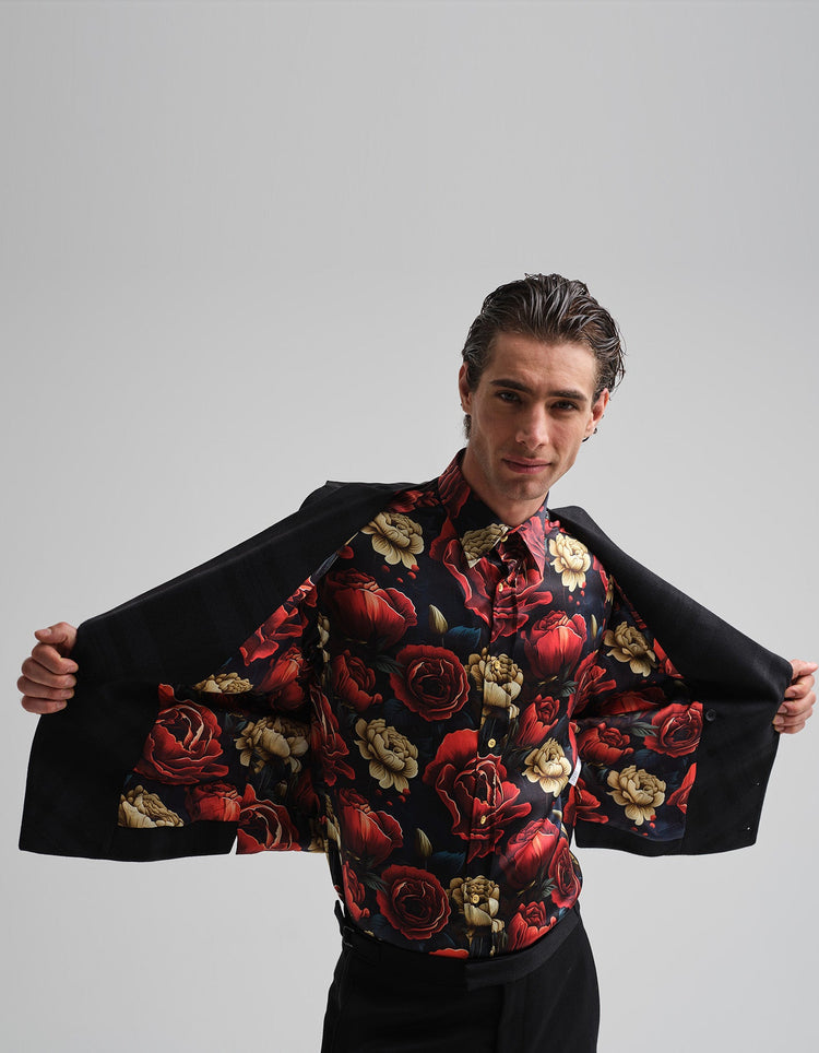 Tonal Black Tartan Waistcoat - Gresham Blake Online
