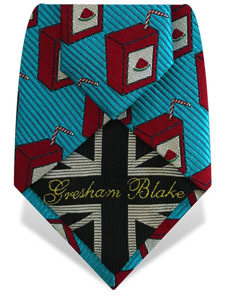 blue red watermelon ties