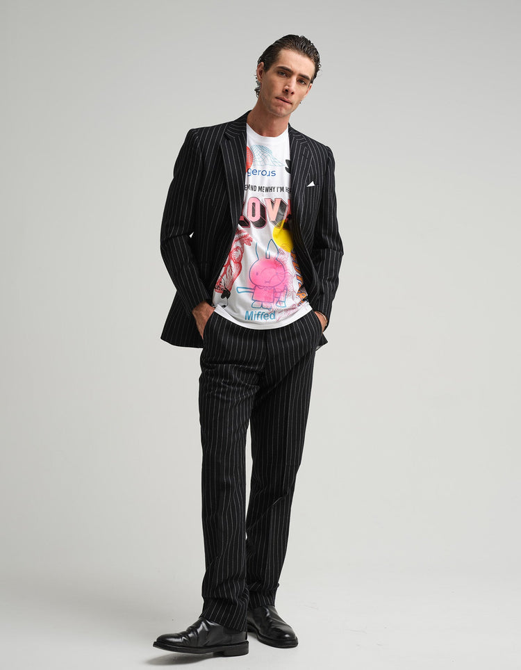 White AFM x GB T-Shirt - Gresham Blake Online