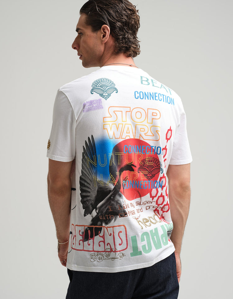 White AFM x GB T-Shirt - Gresham Blake Online