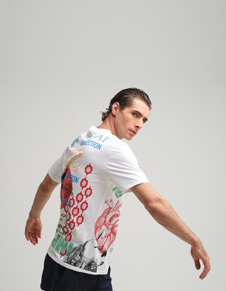 White AFM x GB T-Shirt - Gresham Blake Online