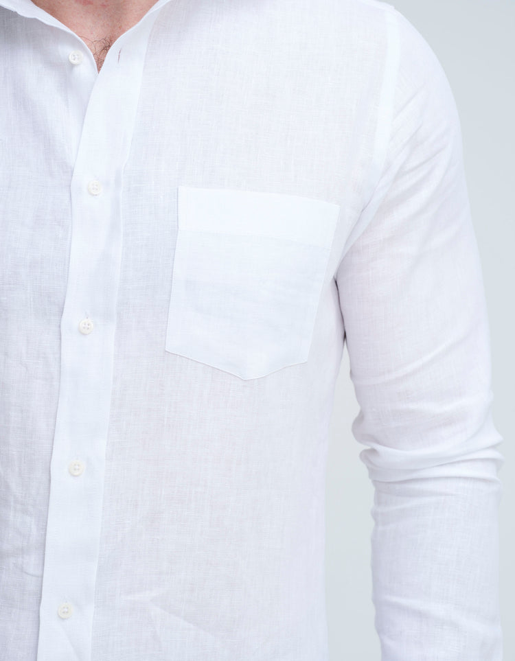 White Linen Shirt