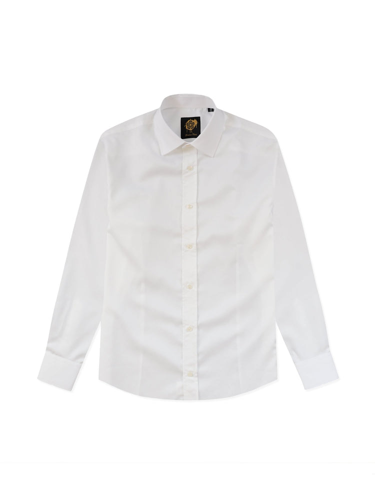 White Single Cuff Shirt - Gresham Blake Online