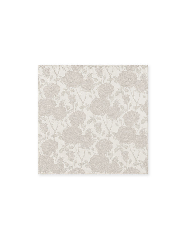 Ivory Rose Pocket Square