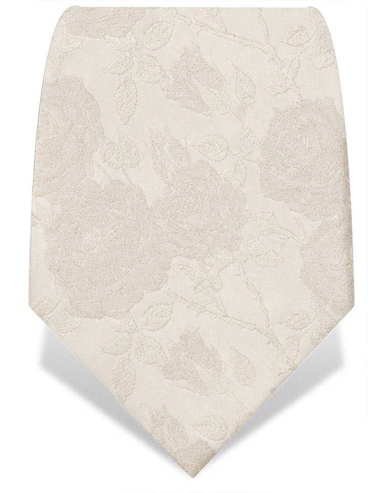Ivory Rose Silk Tie