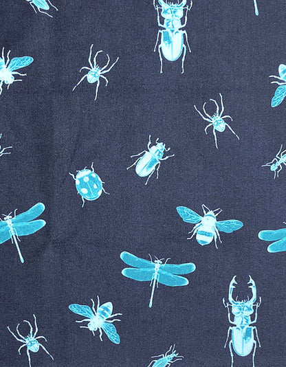 insect printed pocket square