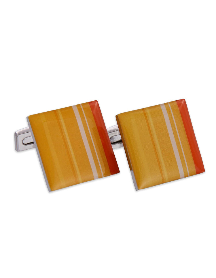 Yellow Enamel Cufflinks - Gresham Blake Online
