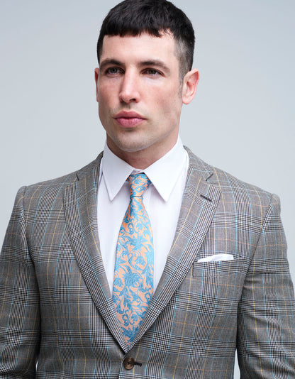 blue prince of wales suit